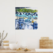 Kolios Blue Poster (Keuken)