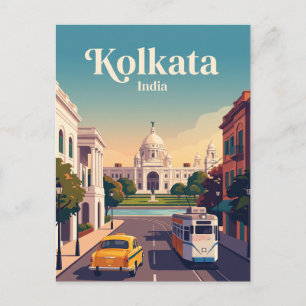 Kolkata, India Briefkaart