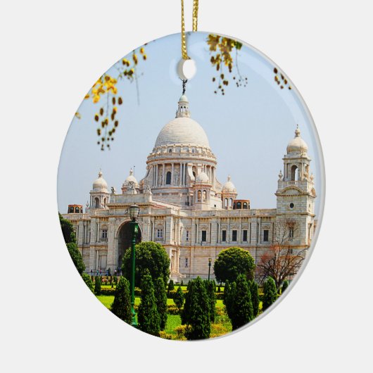 Kolkata India kerstversiering Keramisch Ornament (Links)