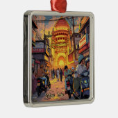 Kolkata, India Metalen Ornament (Rechts)