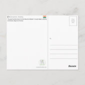 Kolkata, India Reisansichtkaart Briefkaart (Achterkant)