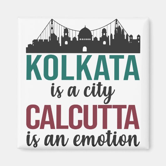 Kolkata is een stad waar Calcutta een emotie-benga Magneet (Voorkant)