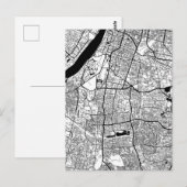 Kolkata West Bengal Map Briefkaart (Voorkant / Achterkant)