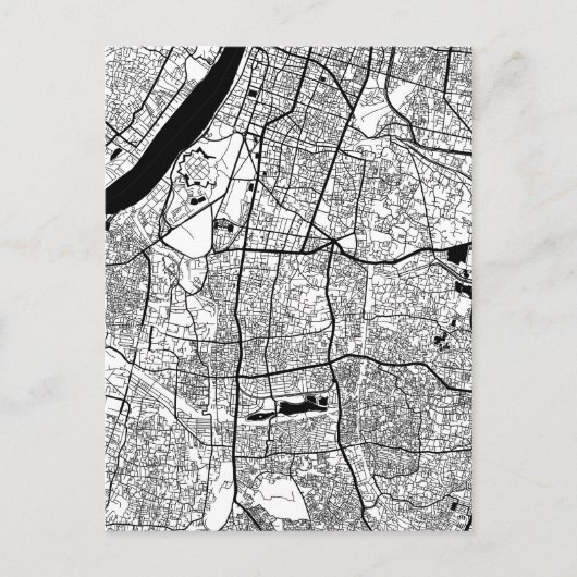 Kolkata West Bengal Map Briefkaart (Voorkant)