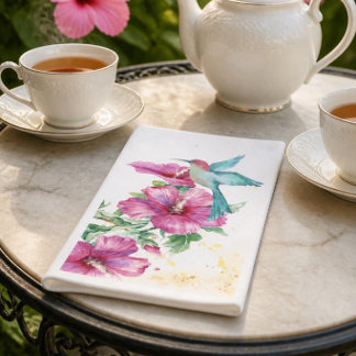 Kolkibrie Aquarelpapier Gasthanddoek | Servet
