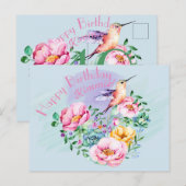 Kolkibrie Gefeliciteerd Briefkaart (Voorkant / Achterkant)