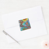 Kolkibrie Goudvis Reflectie Kunst Sticker (Envelop)
