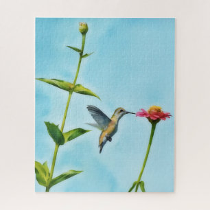 Kolkibrie Vogel Kunst Mooie Puzzel
