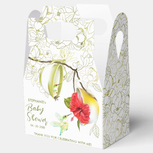 Kolkibris Theekopje Bloem Bedankdoosjes (Geopend)