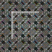 KOLLA-cheque diagonaal Stof (Delen)