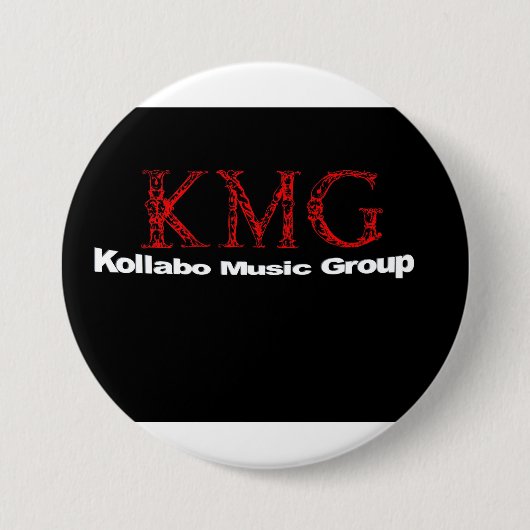KOLLABO GROTE RONDE BUTTONNEN BUTTON 7,6 CM (Voorkant)