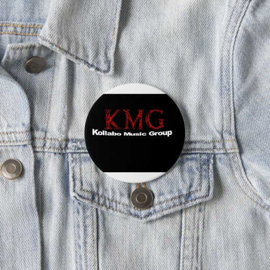 KOLLABO GROTE RONDE BUTTONNEN RONDE BUTTON 7,6 CM (In situ)