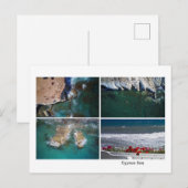 Kollage Cyprus zee Briefkaart (Voorkant / Achterkant)