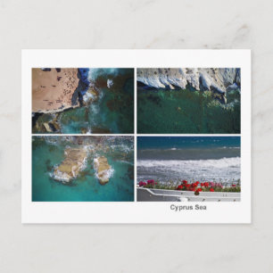 Kollage Cyprus zee Briefkaart