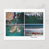 Kollage Cyprus zee Briefkaart (Voorkant)
