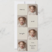 Kollage Foto Kerst Merry and Bright (Voorkant)