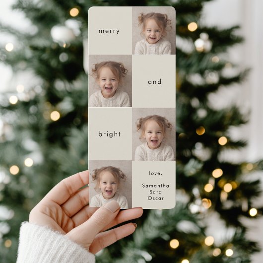 Kollage Foto Kerst Merry and Bright