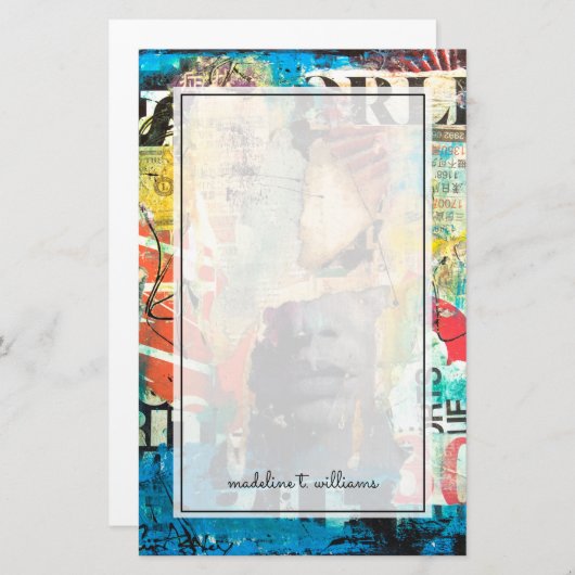 Kollage Head Briefpapier (Voorkant / Achterkant)