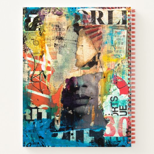 Kollage Head Notitieboek (Achterkant)