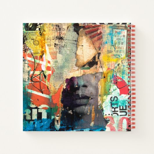 Kollage Head Notitieboek (Achterkant)