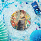 Kollage Head Papieren Bordje (Feest)