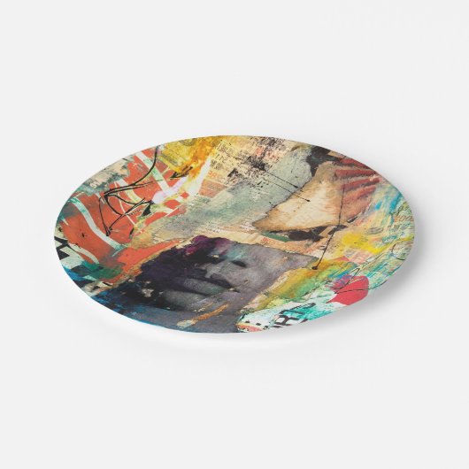 Kollage Head Papieren Bordje (Gekanteld)