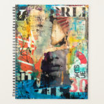 Kollage Head Planner<br><div class="desc">Collage Hoofd van Erin Ashley. Met een glanzende stijl met verschillende kranten- en papierclippings die over elkaar lagen. | 140547 GG</div>