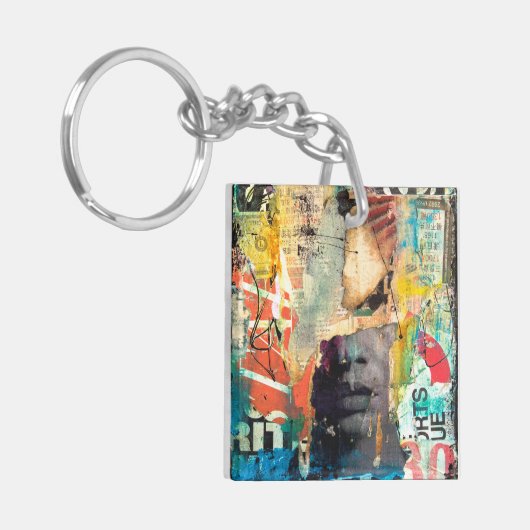 Kollage Head Sleutelhanger (Voorkant Links)