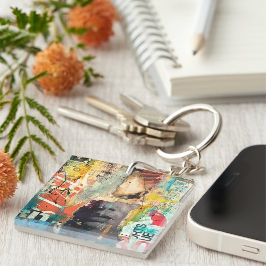 Kollage Head Sleutelhanger (Voorkant Rechts)