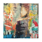 Kollage Head Tegeltje (Voorkant)