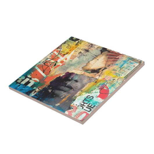 Kollage Head Tegeltje (Zijkant)