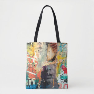 Kollage Head Tote Bag
