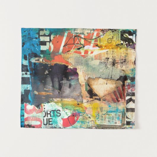 Kollage Head Wandkleed (Voorkant (horizontaal))