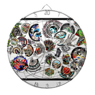 Kollage Tekeningen Dartbord