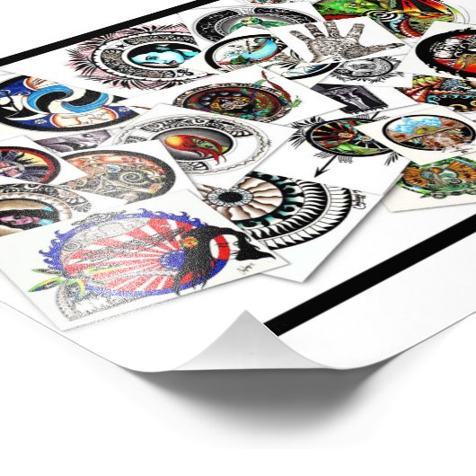 Kollage Tekeningen Foto Afdruk (Hoek)