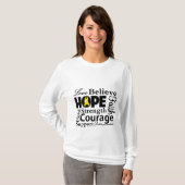 Kollage van de kinderkanker van de hoop t-shirt (Voorkant volledig)