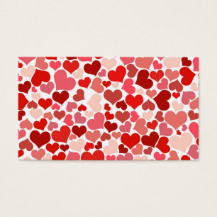 Kollage van het hart visitekaartjes