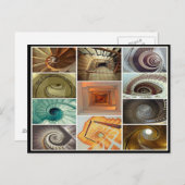 Kollage voor werveltrap briefkaart (Voorkant / Achterkant)