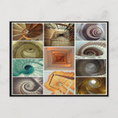 Kollage voor werveltrap briefkaart (Voorkant)