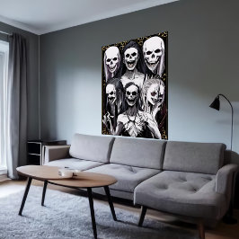 Kolle familiefortret van de bizar | AI Art. Poster