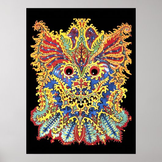 Kollepsychedelische kattenogen Louis Wain Poster (Voorkant)