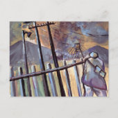 KOLMIJN UIT OM TE WERKEN BRIEFKAART (Voorkant)