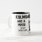 KolMohDee Posse-Mok Tweekleurige Koffiemok (Voorkant links)