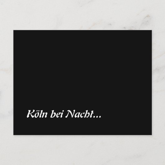 Köln bei Nacht Briefkaart (Voorkant)