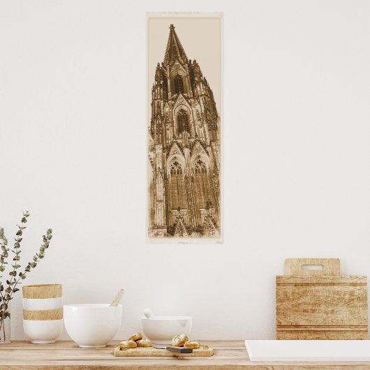 Koln Cathedral (Keulen) Poster (Keuken)