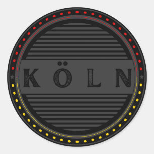 Köln City Pride Embleem – Duitse identiteit Ronde Sticker