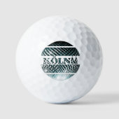 Köln Diskokugel in platina blau Golfballen (Voorkant)