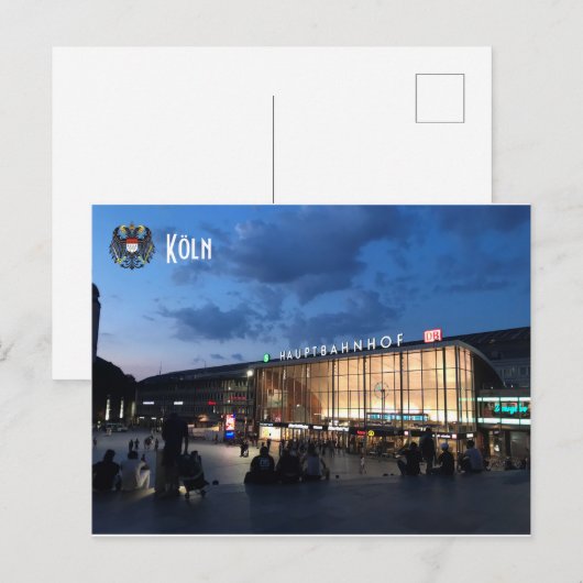 Koln Hauptbahnhof Briefkaart (Voorkant / Achterkant)