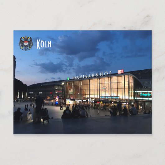 Koln Hauptbahnhof Briefkaart (Voorkant)