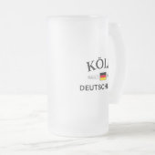 Koln (Keulen) Deutschland coördineert Duits Matglas Bierpul (Voorkant rechts)